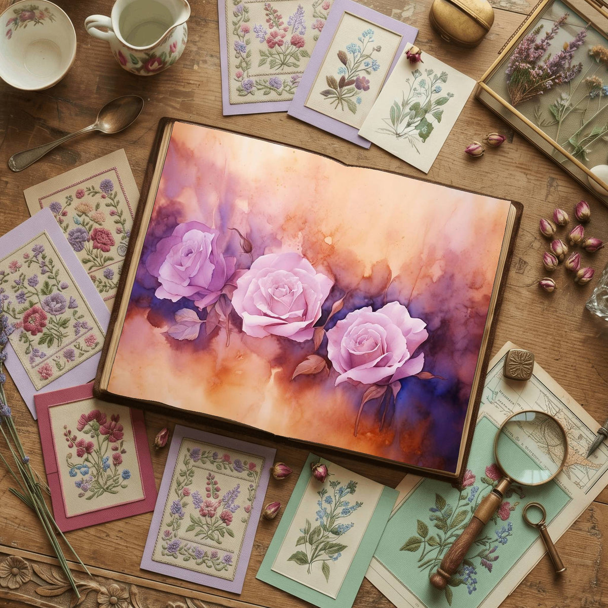 Lavenderroses Digital Papers