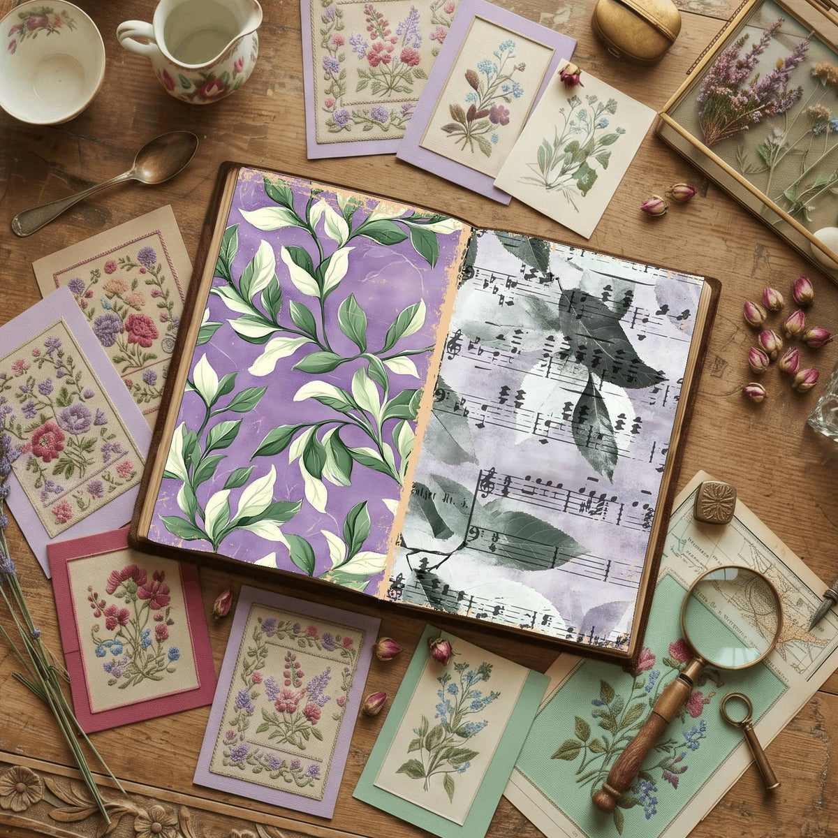 Leaves Digital Papers
