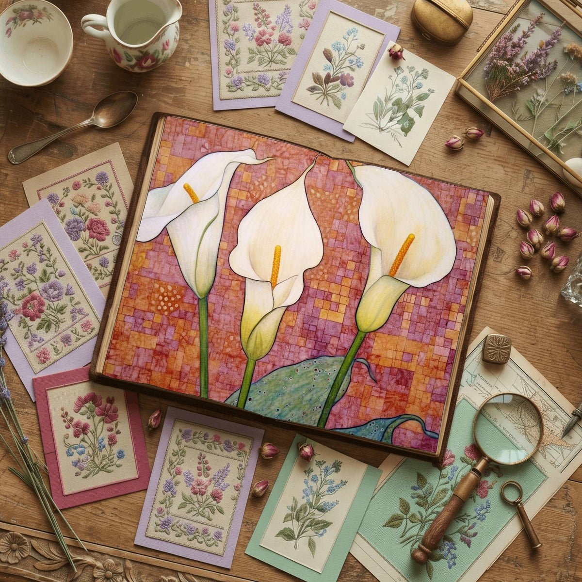 Lilies Digital Papers