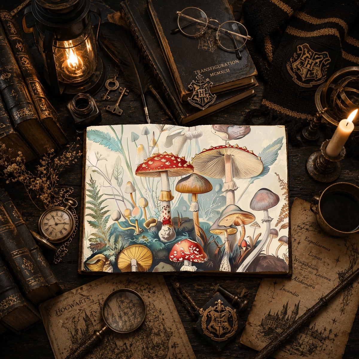 Magic Mushrooms Digital Papers