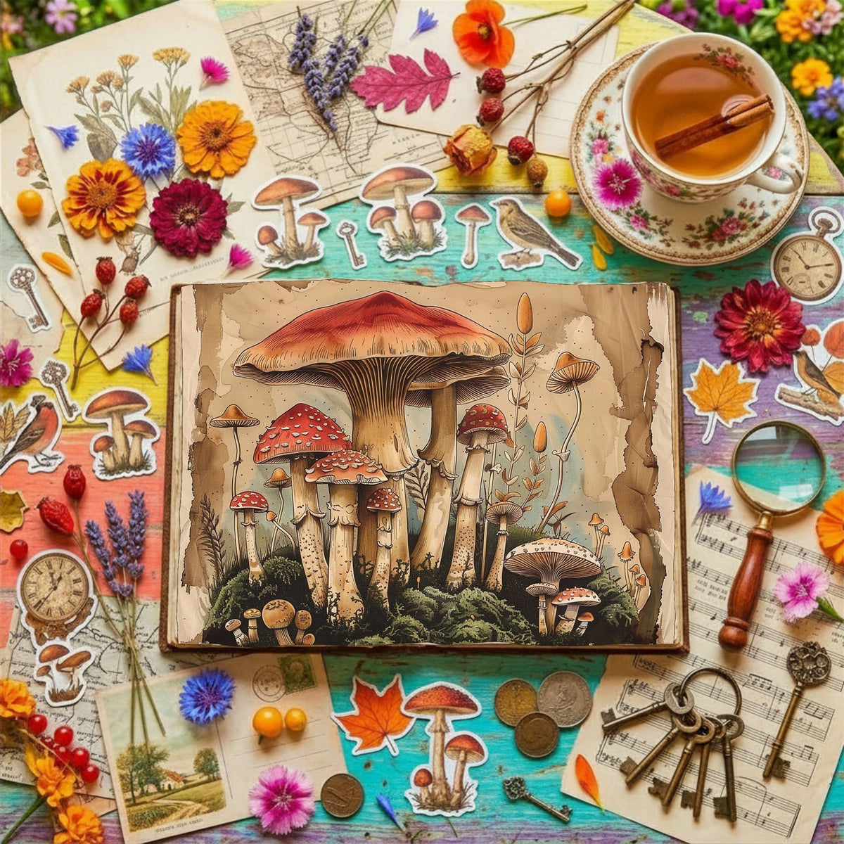 Magic Mushrooms Digital Papers