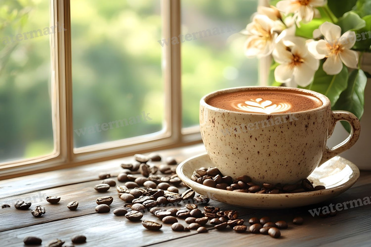 Magical Coffee digital photo backdrop for photo editing, preview 8