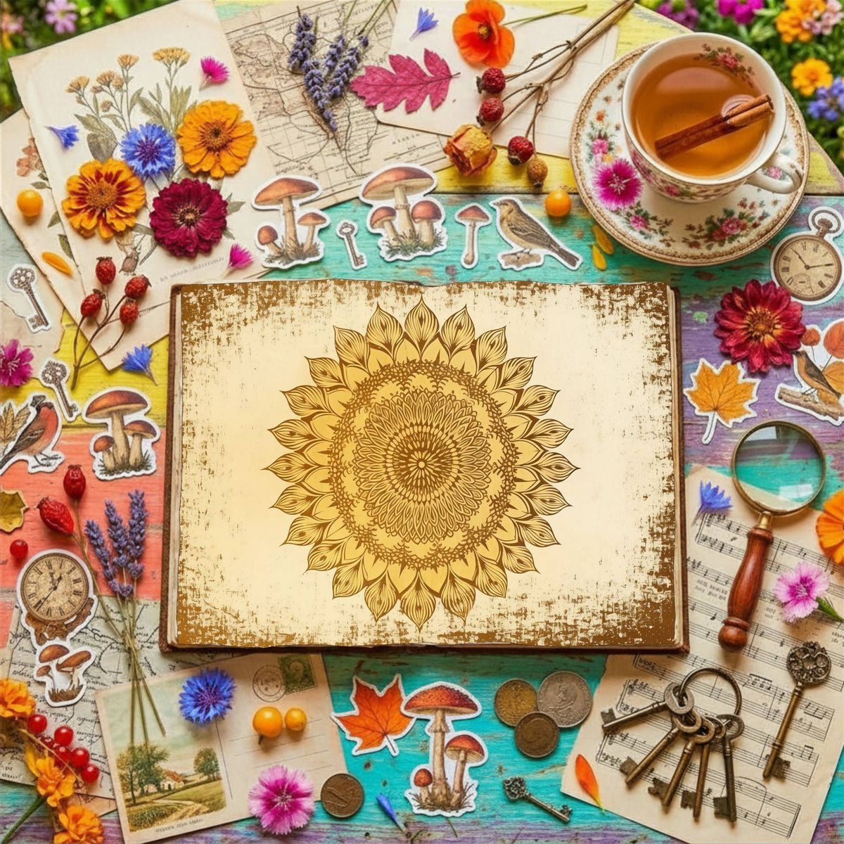 Mandala Digital Papers