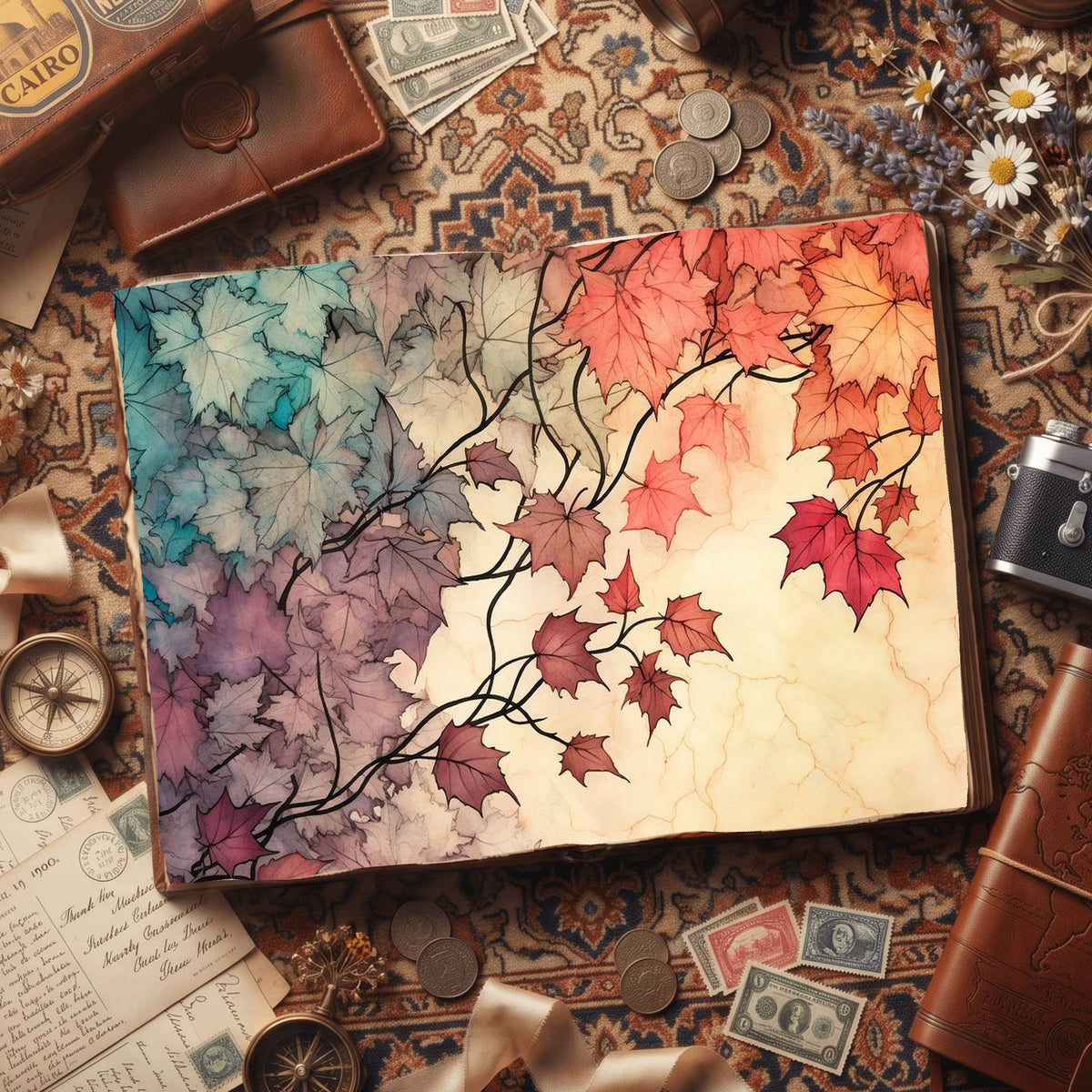 Maple Leaves Digital Papers