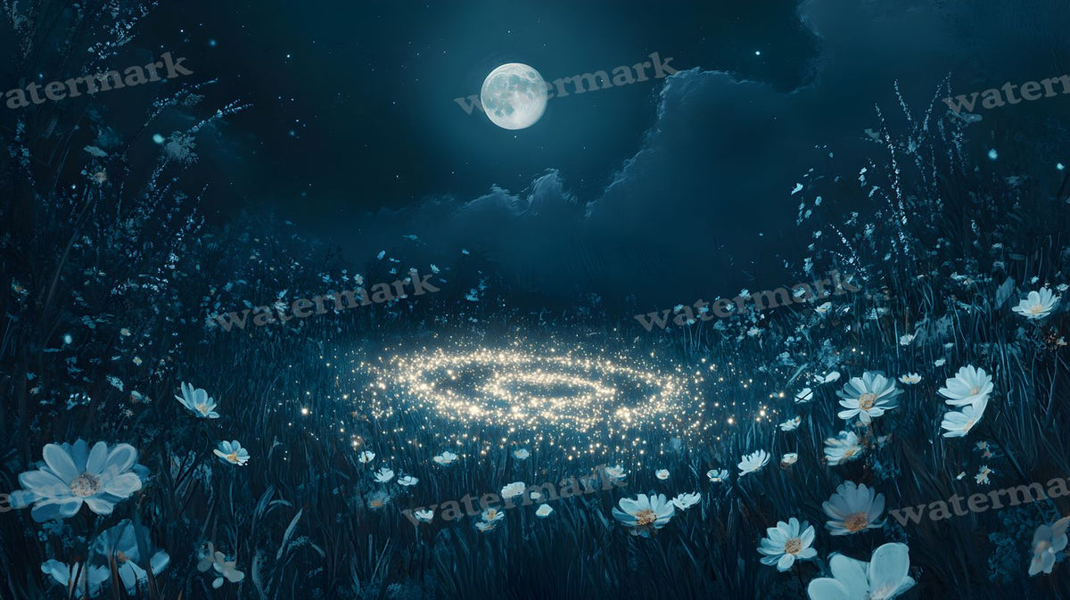 Moonlit Meadow Backdrop Images