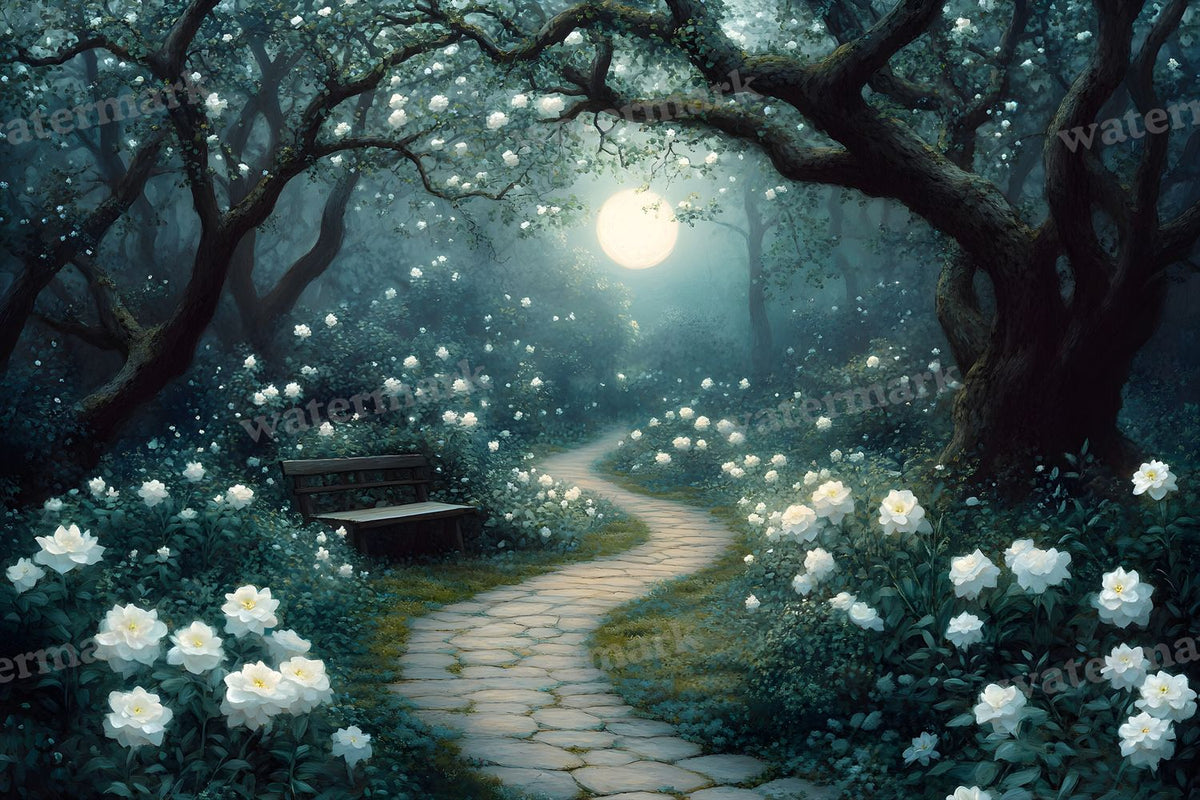 Moonlit Mysteriougarden Backdrop Images