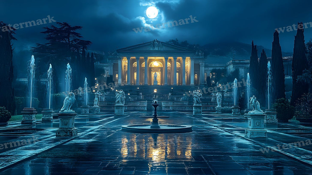 Moonlit Palace Backdrop Images