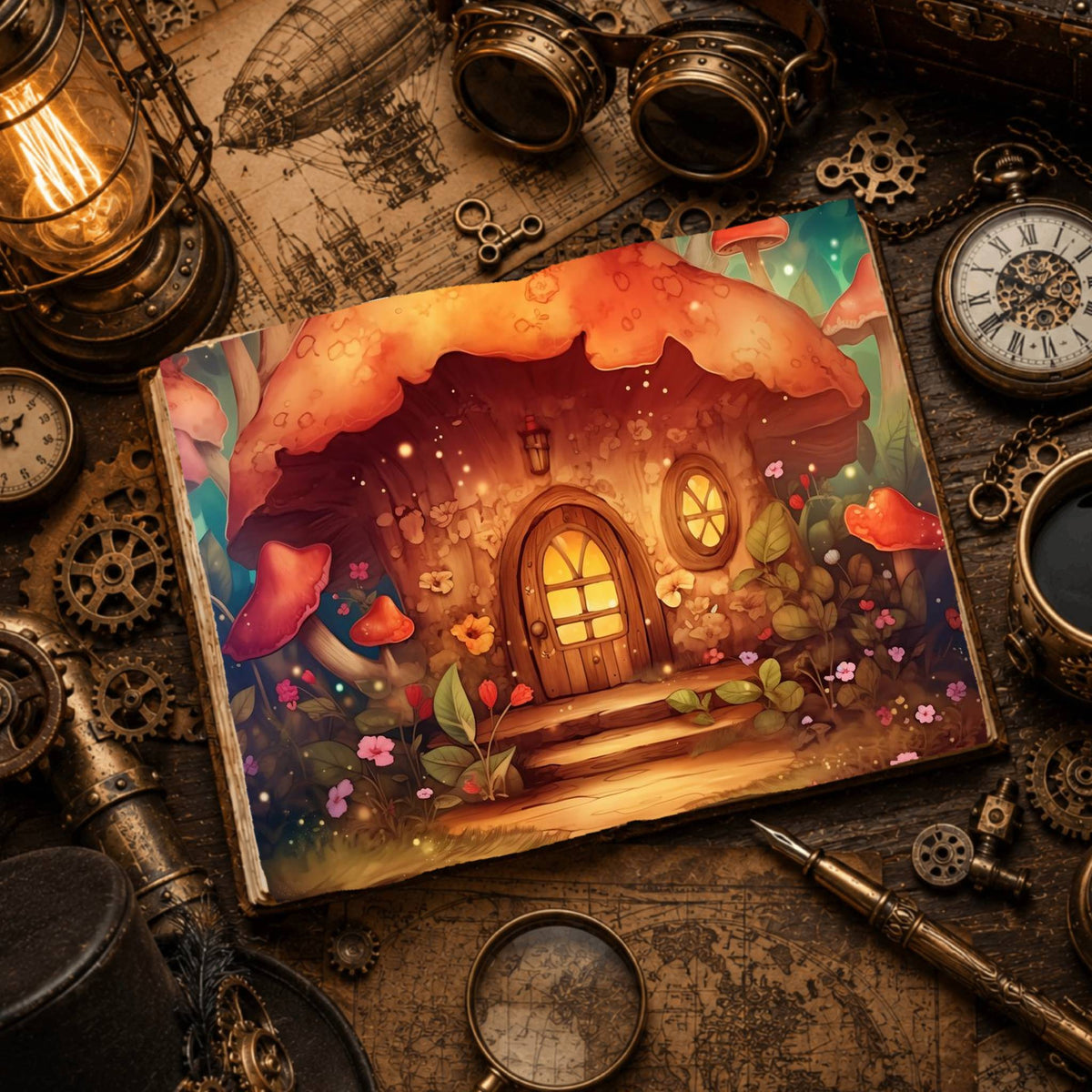 Mushroom Cottage Digital Papers
