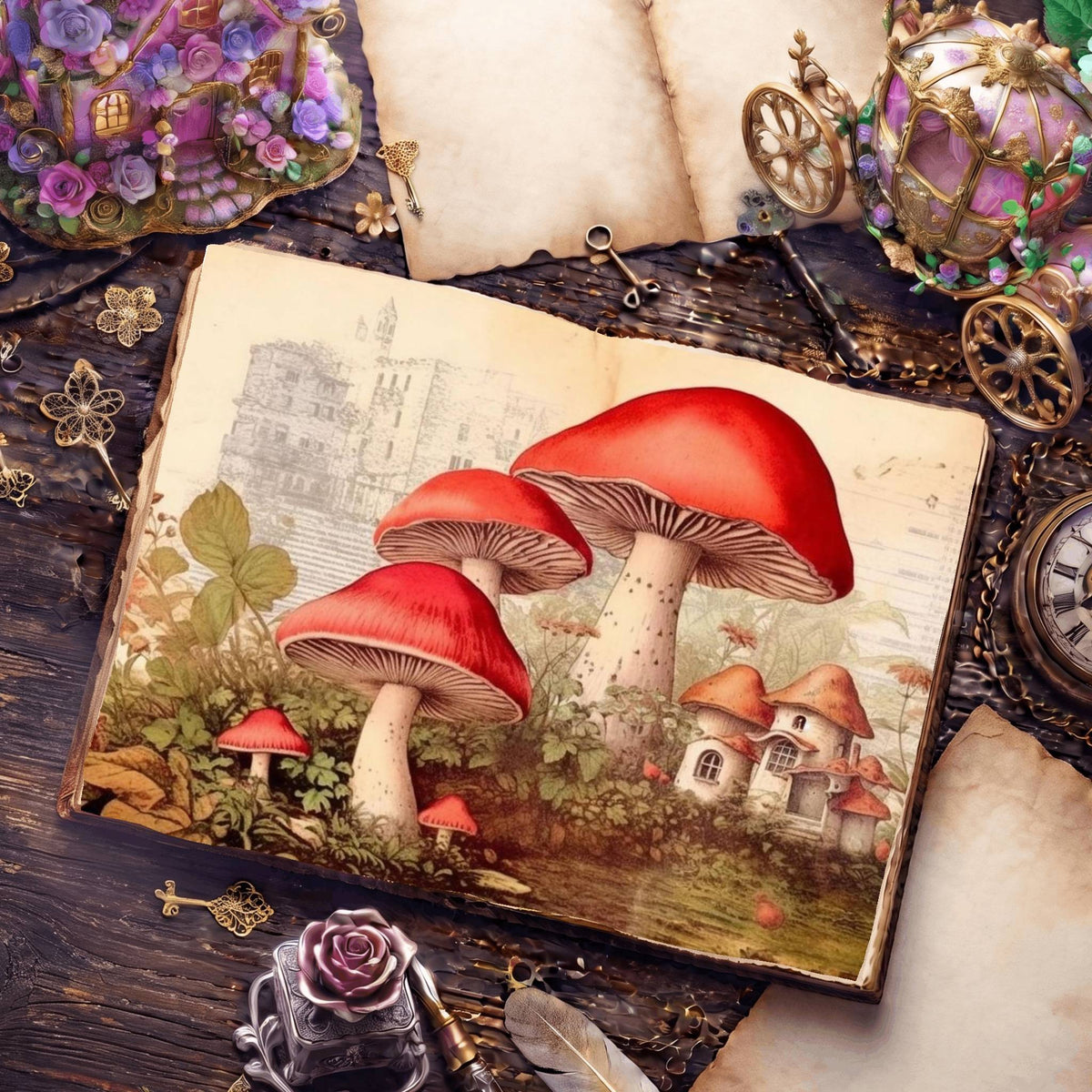 Mushroom Digital Papers