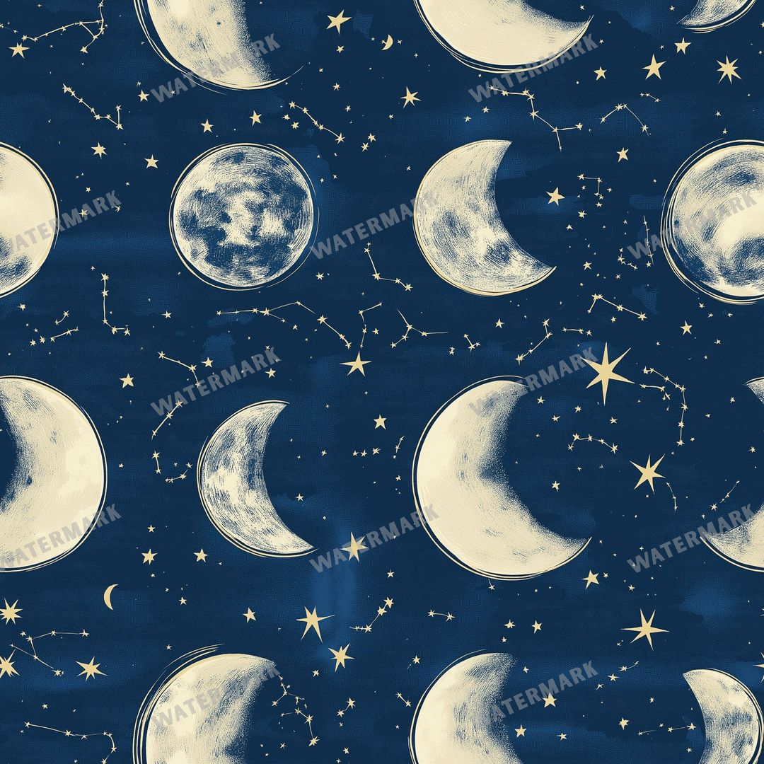 Space And Celestial Seamless Pattern