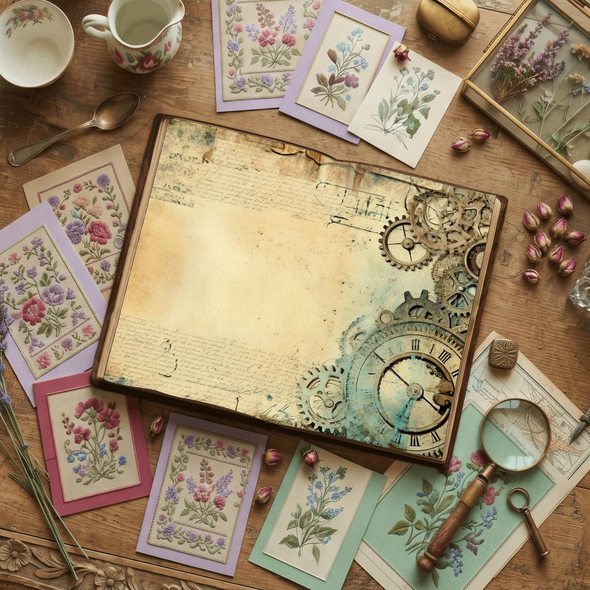 Steampunk Digital Papers