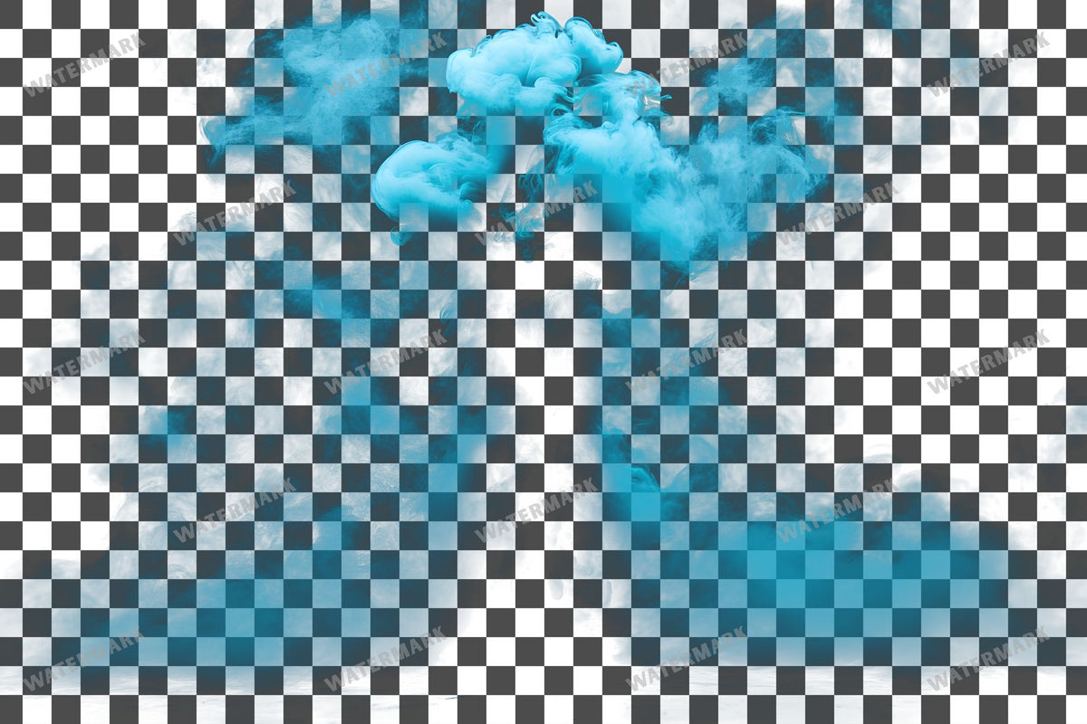 Teal Ink Drop Diffusing Color Transparent Overlay Pngs