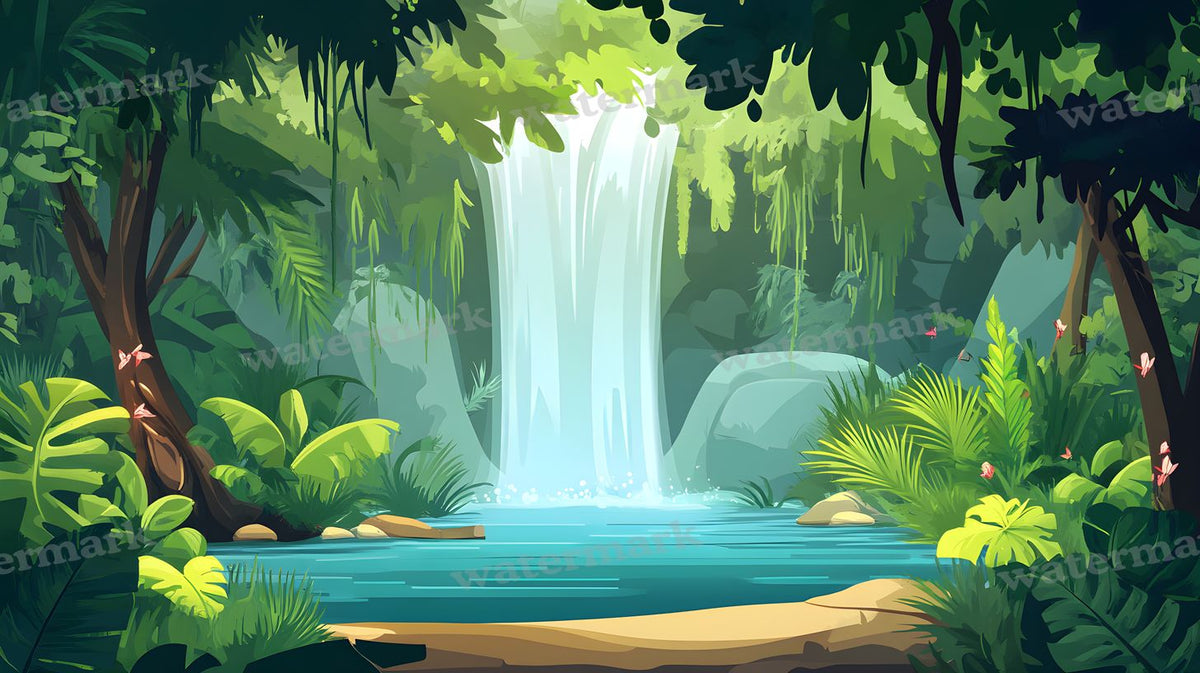 Tropical Forest Backdrop Images