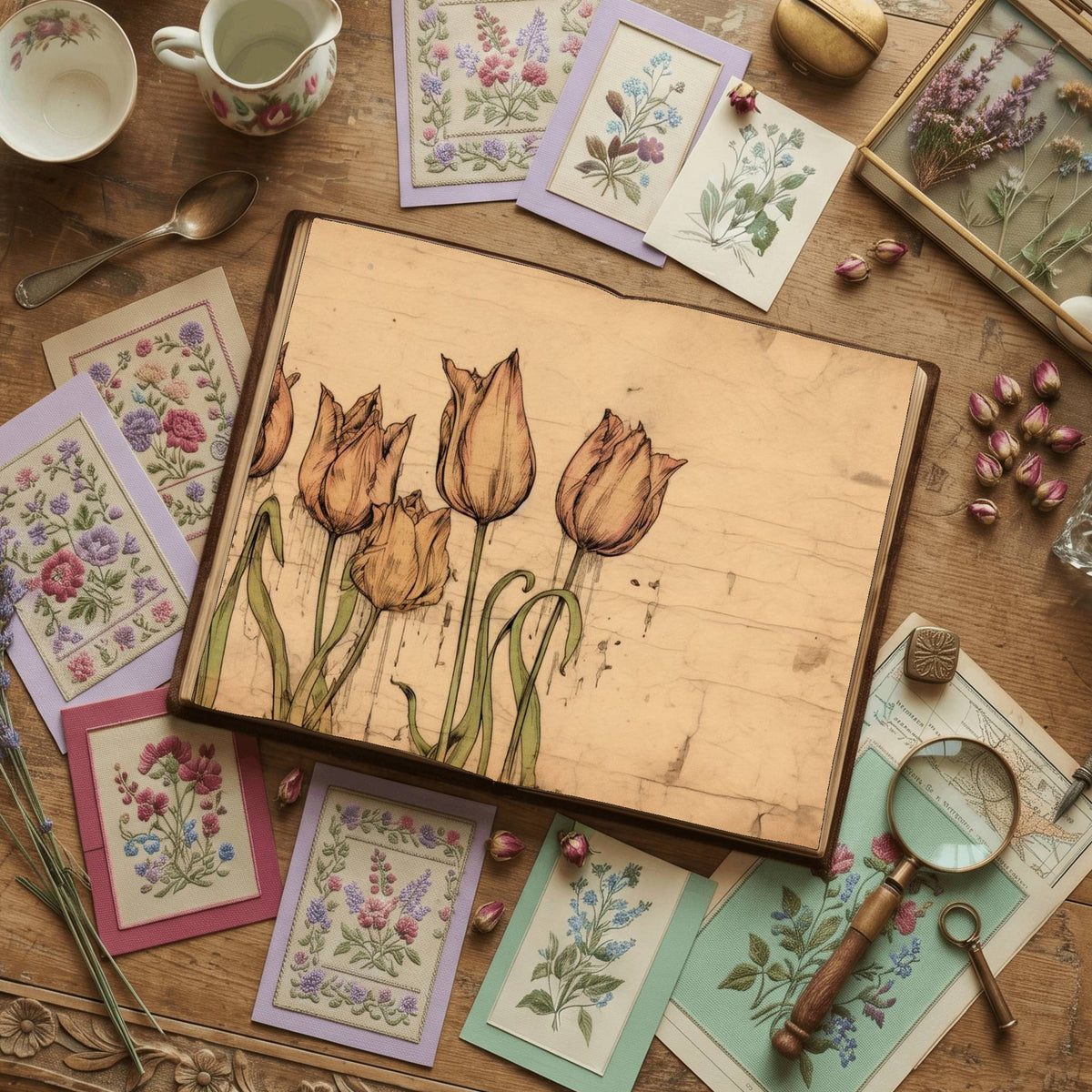 Tulips Digital Papers