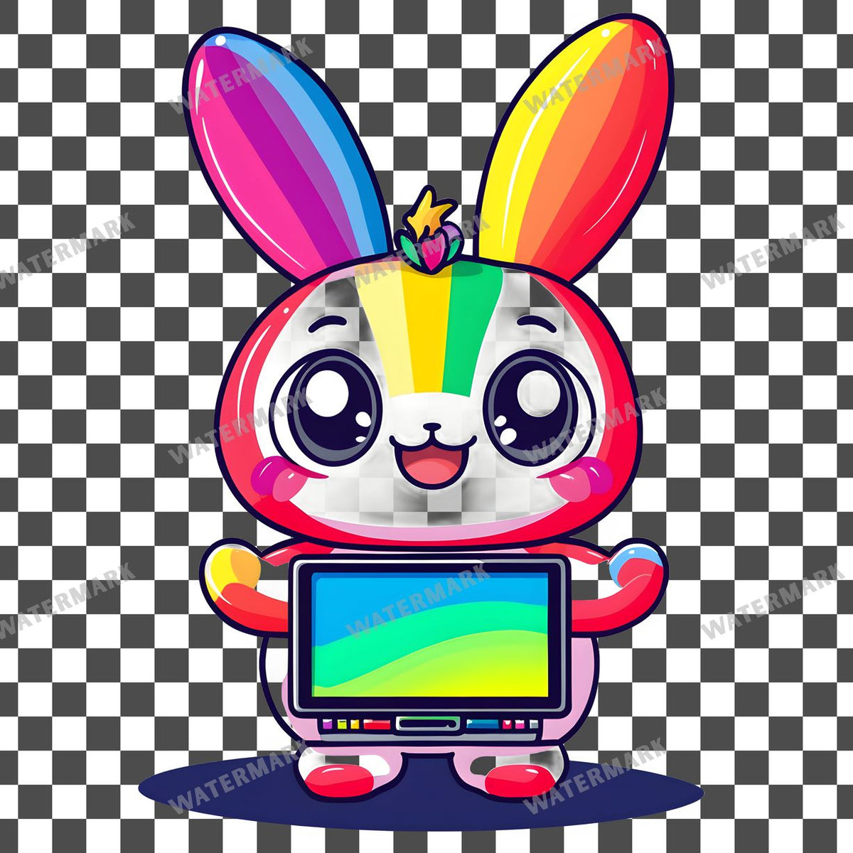 Tv Kawaii Style Clipart Pngs