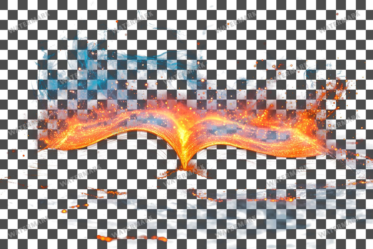 Vibrant Witchs Book Transparent Overlay Pngs