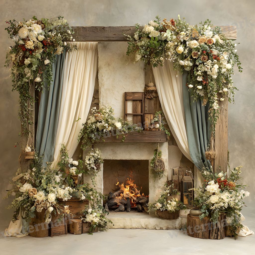 Victorian Christmachaos Backdrop Images