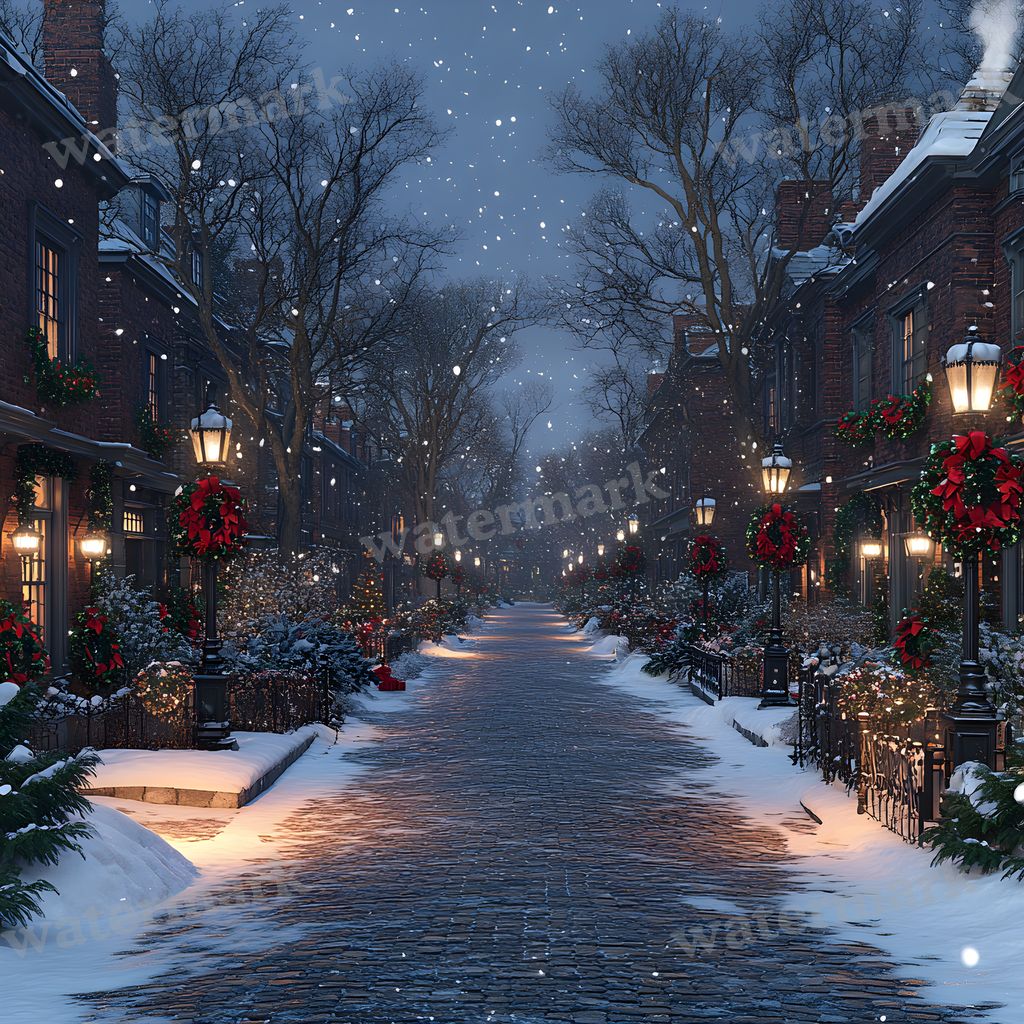 Victorian Christmas Backdrop Images
