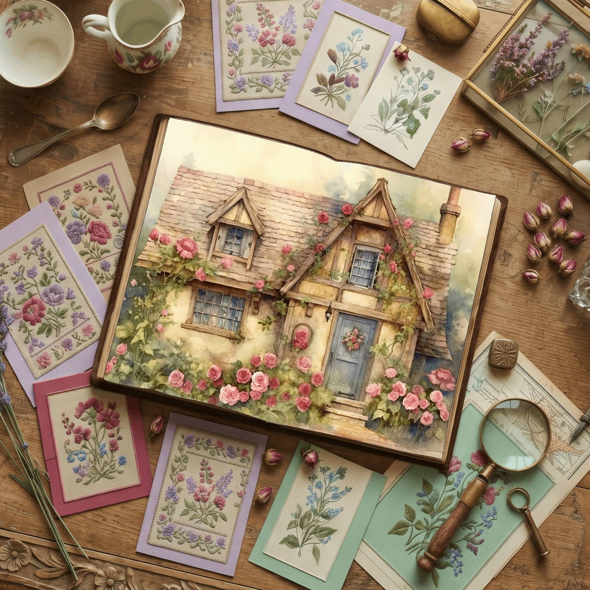 Victorian Garden Digital Papers