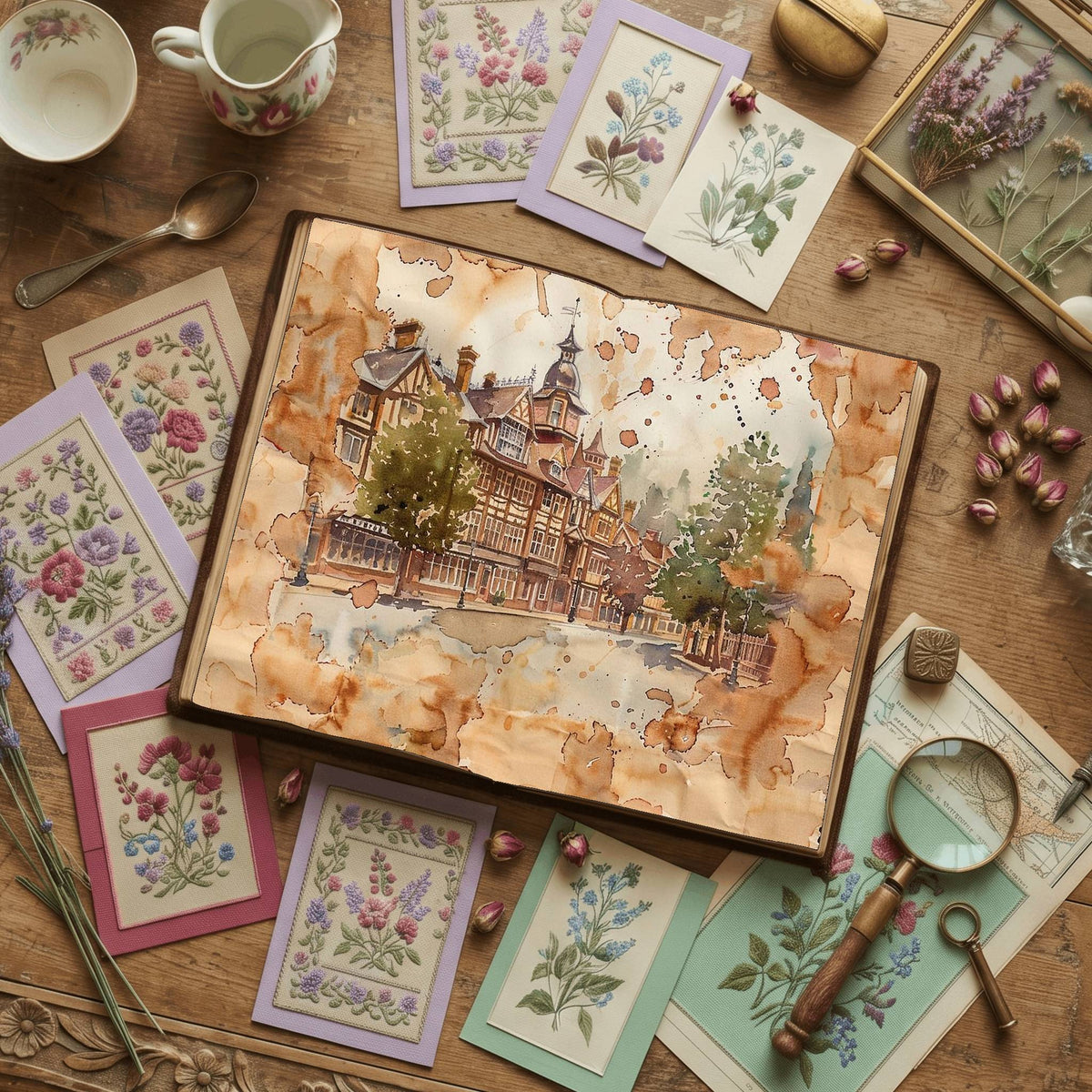 Victorian Life printable junk journal paper, page preview 9