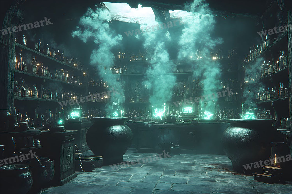 Witch Potion Room Backdrop Images