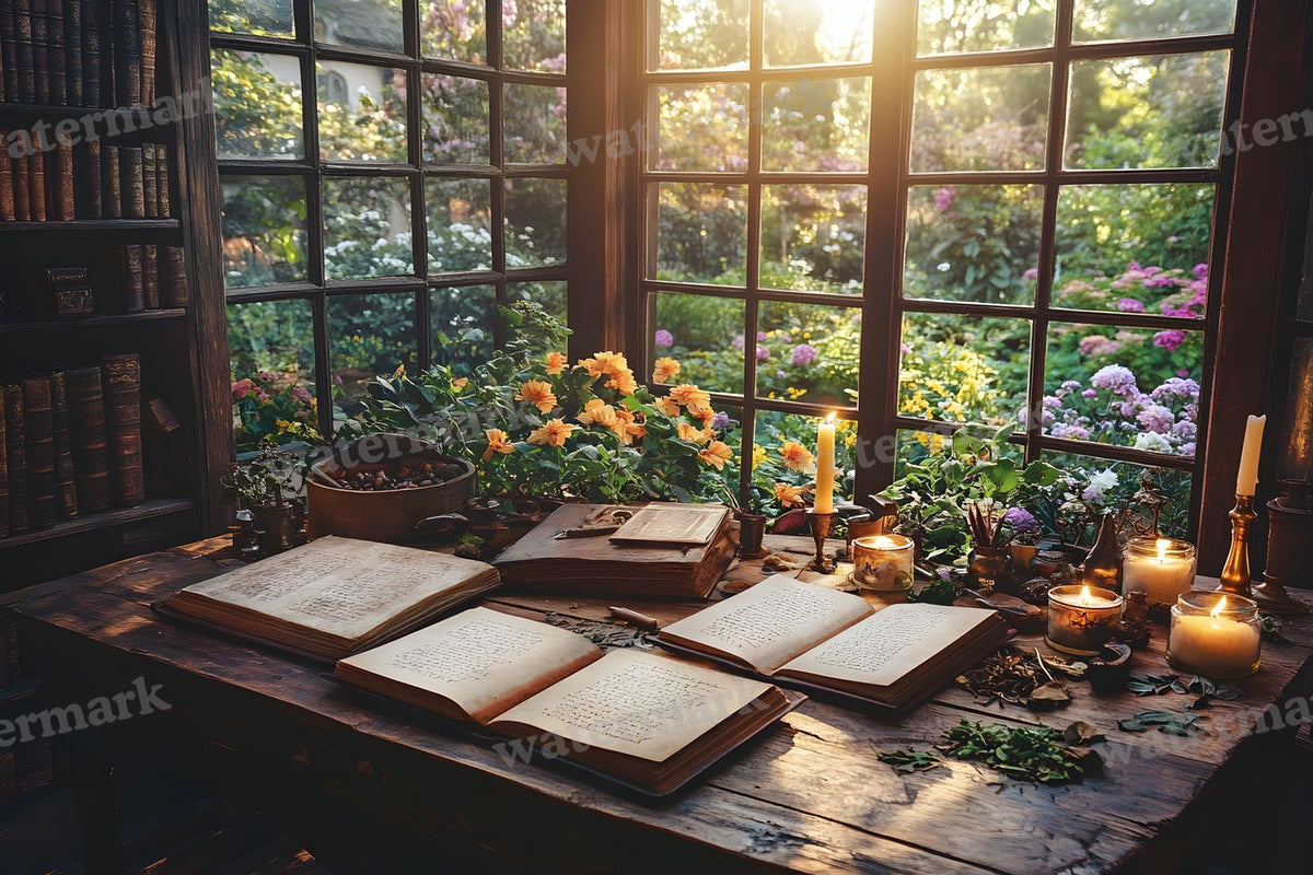 Witch’Study Desk Backdrop Images