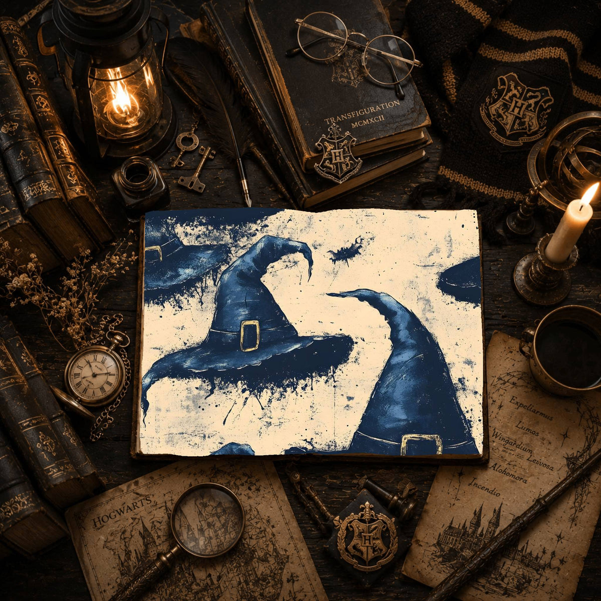 Witch printable junk journal paper, page preview 9