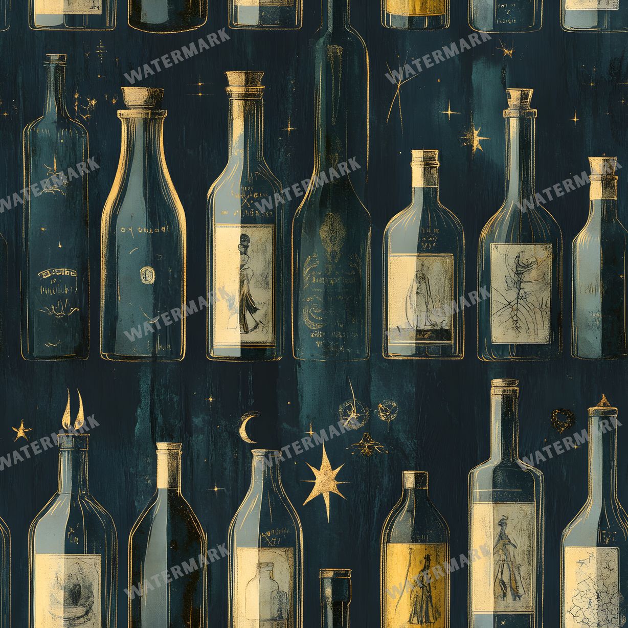 Witchcraft Seamless Pattern