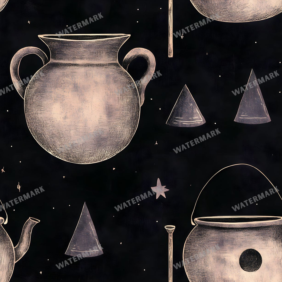 Witchcraft Seamless Pattern