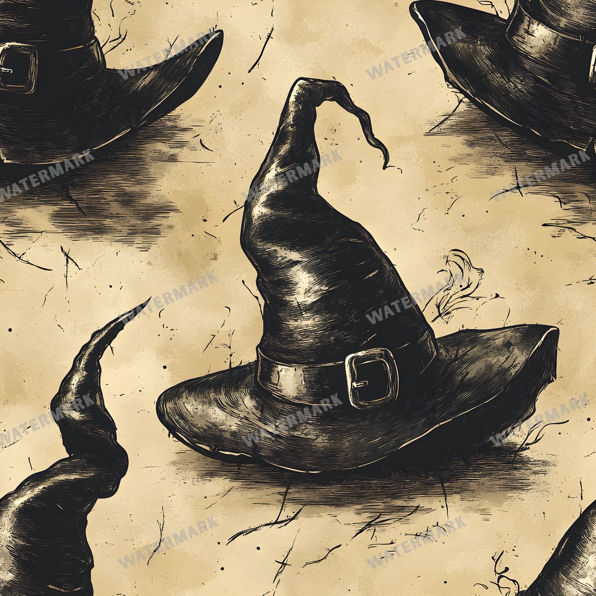 Witchcraft Seamless Pattern