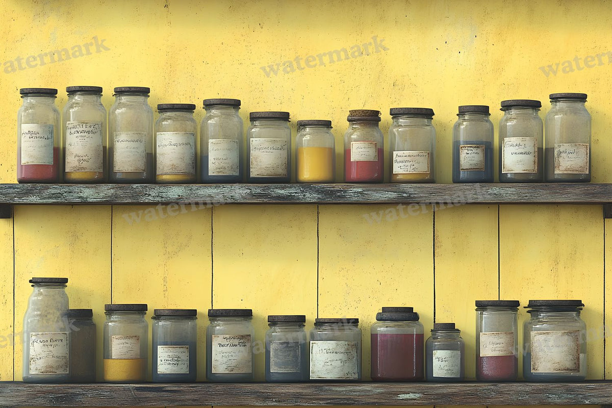 Witchs Apothecary Room Backdrop Images