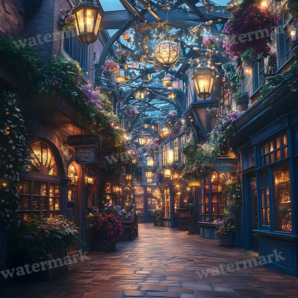 Wizarding Alley Backdrop Images