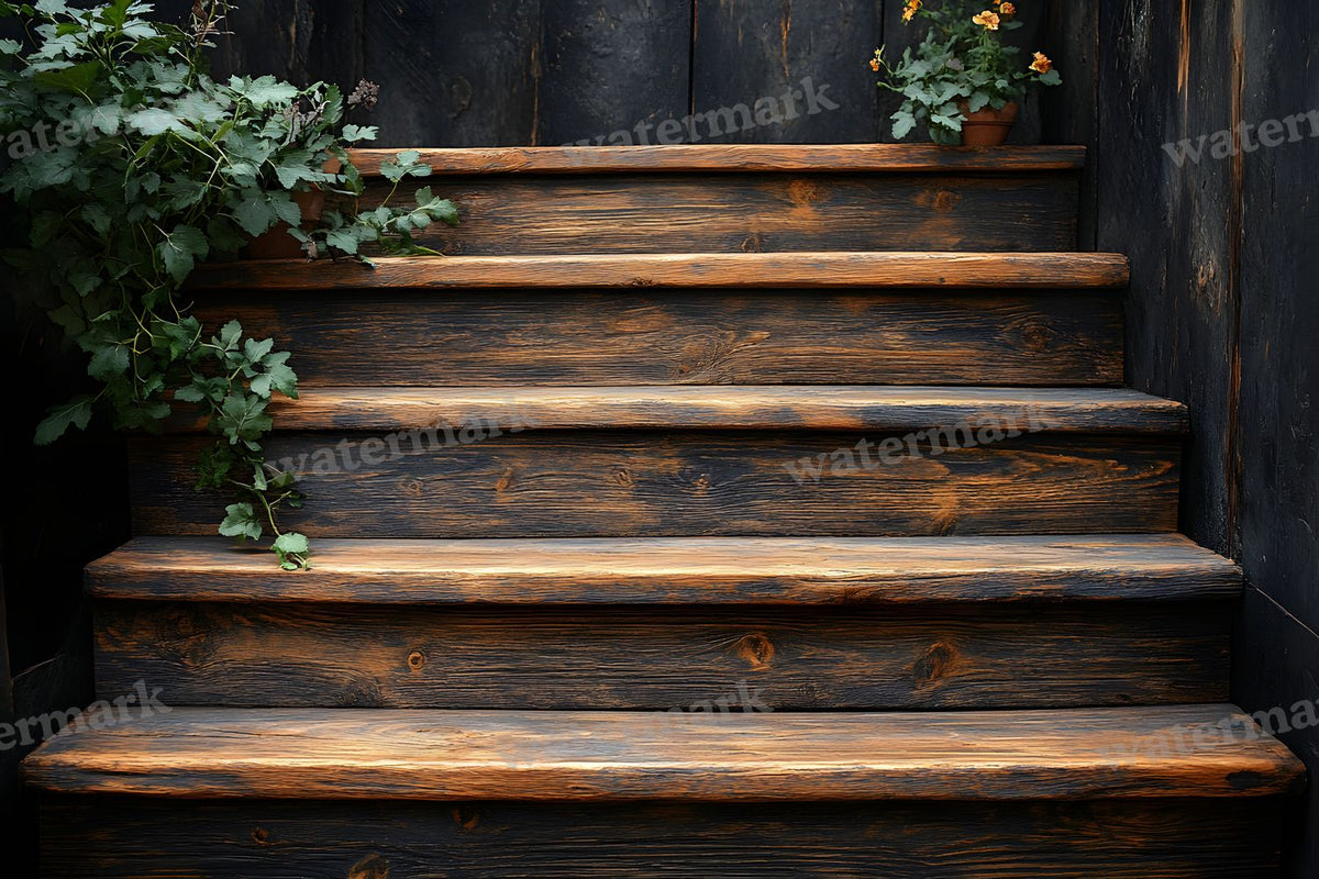 Wooden Stairrustic Vintage Backdrop Images