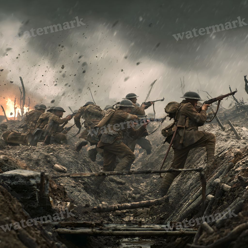 Ww Soldiercharging Backdrop Images