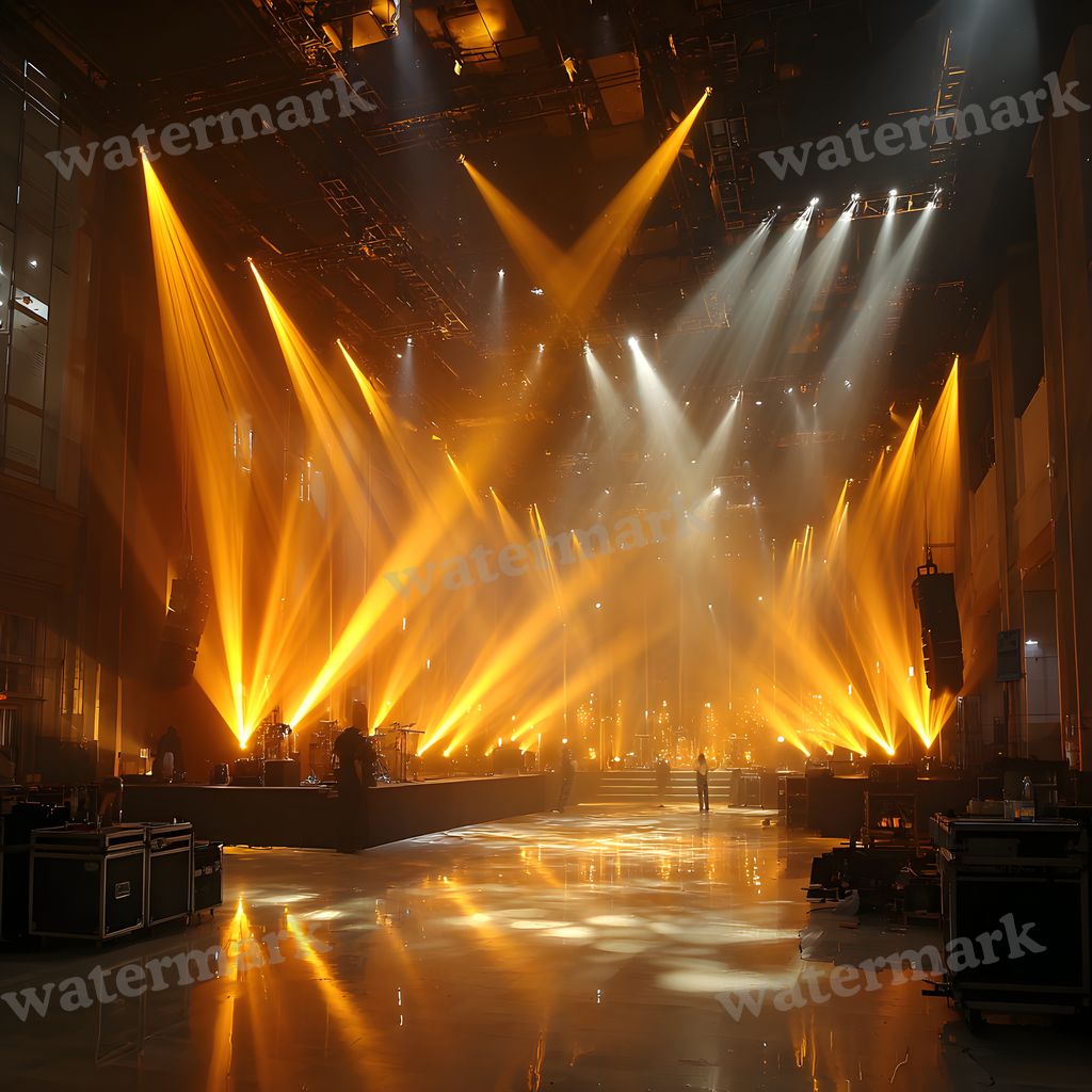 Yellow K Pop Stage Backdrop Images
