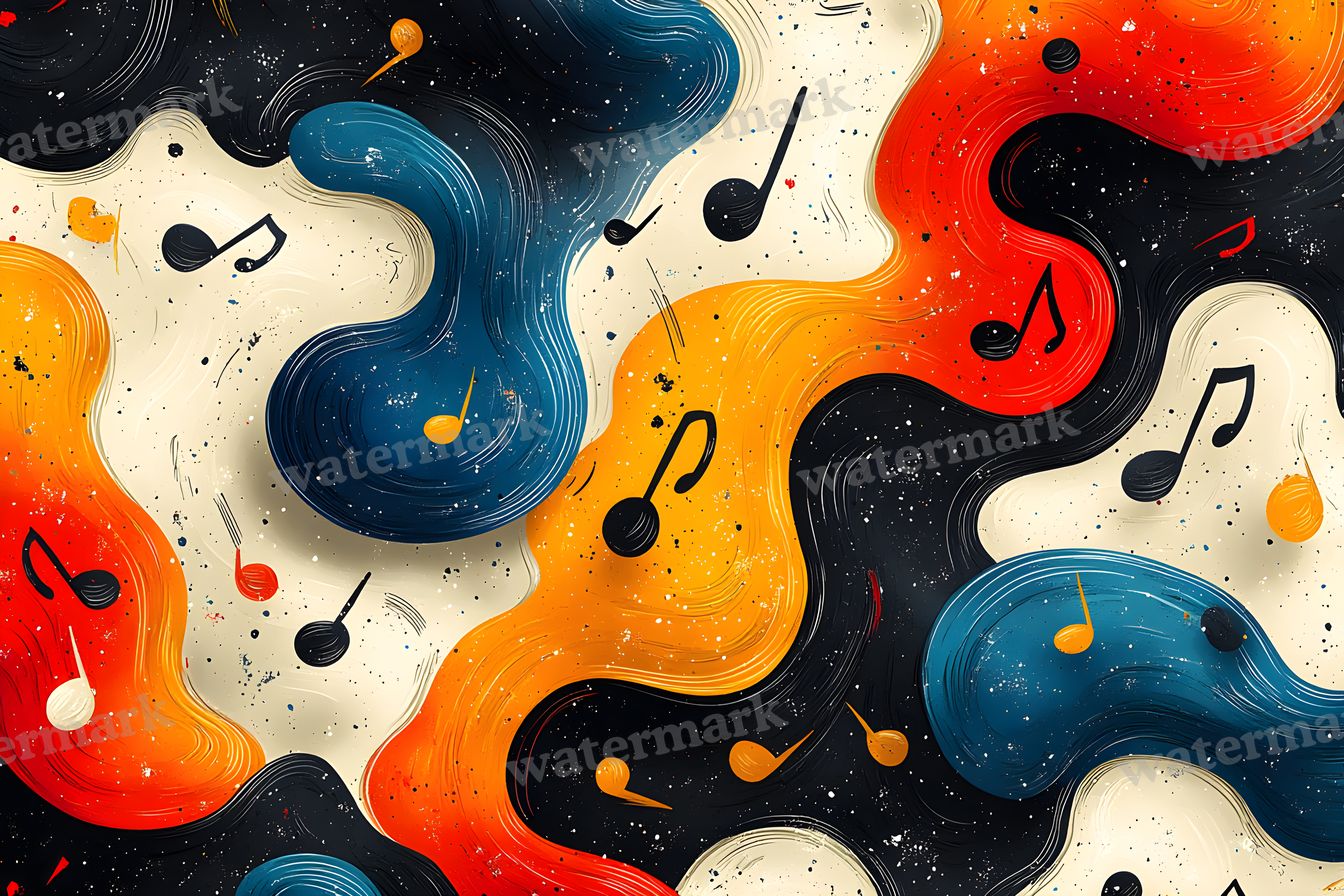 Abstract Music Patterns Backdrop Images