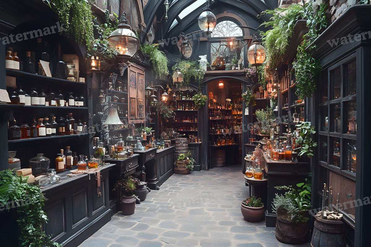 Alchemist Corner Study Backdrop Images
