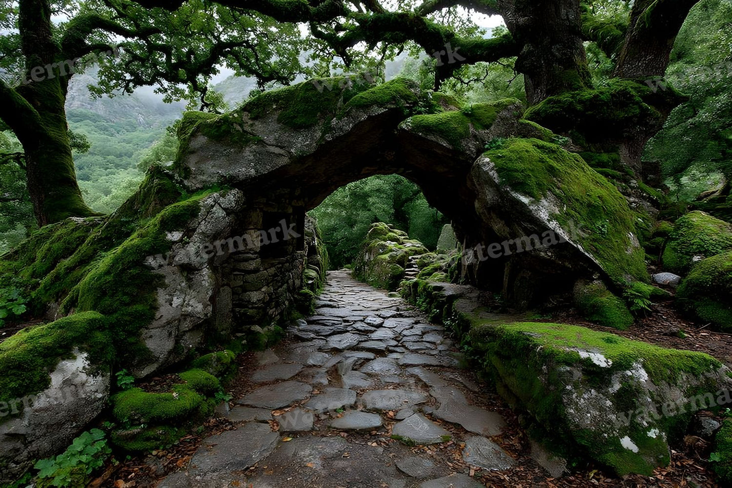 Alice Wonderland Magical Forest Backdrop Images