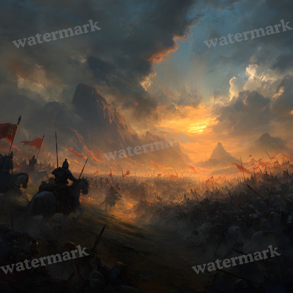 Ancient Chinese Army Battle Backdrop Images