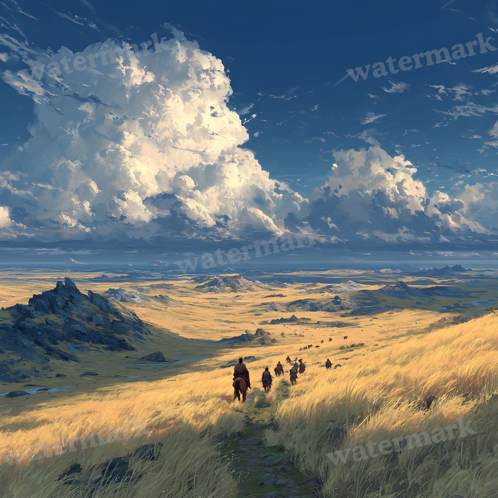 Ancient Mongolia Plains Backdrop Images