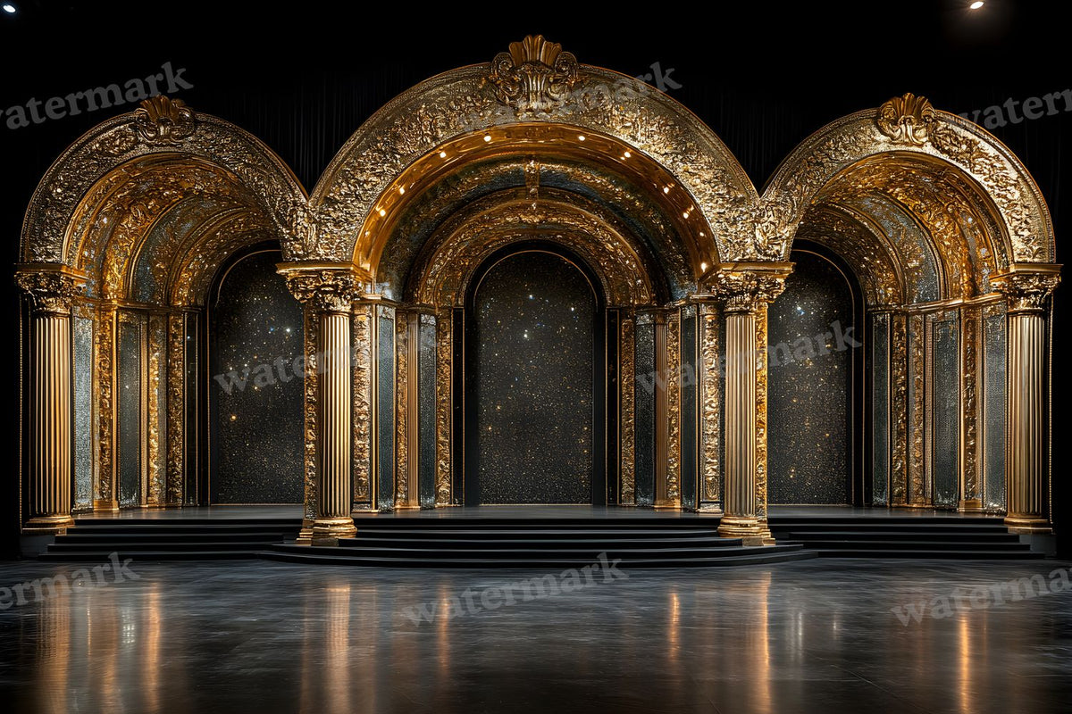 Art Deco Palace digital photo backdrop for photo editing, preview 9