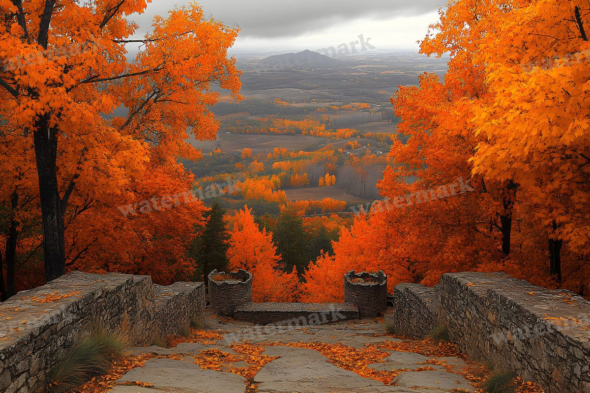 Autumn Castle Wallpov Backdrop Images