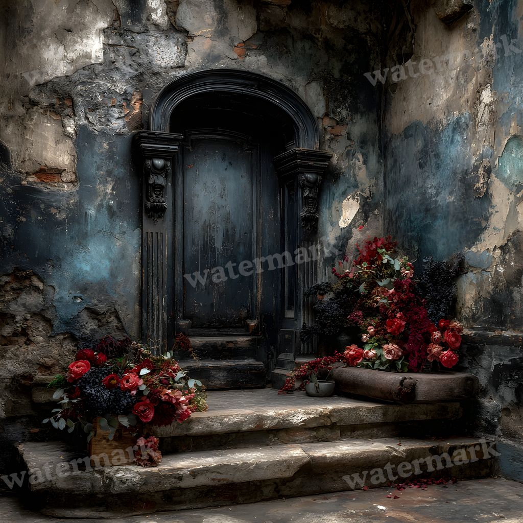 Black Gothic Christmas Backdrop Images