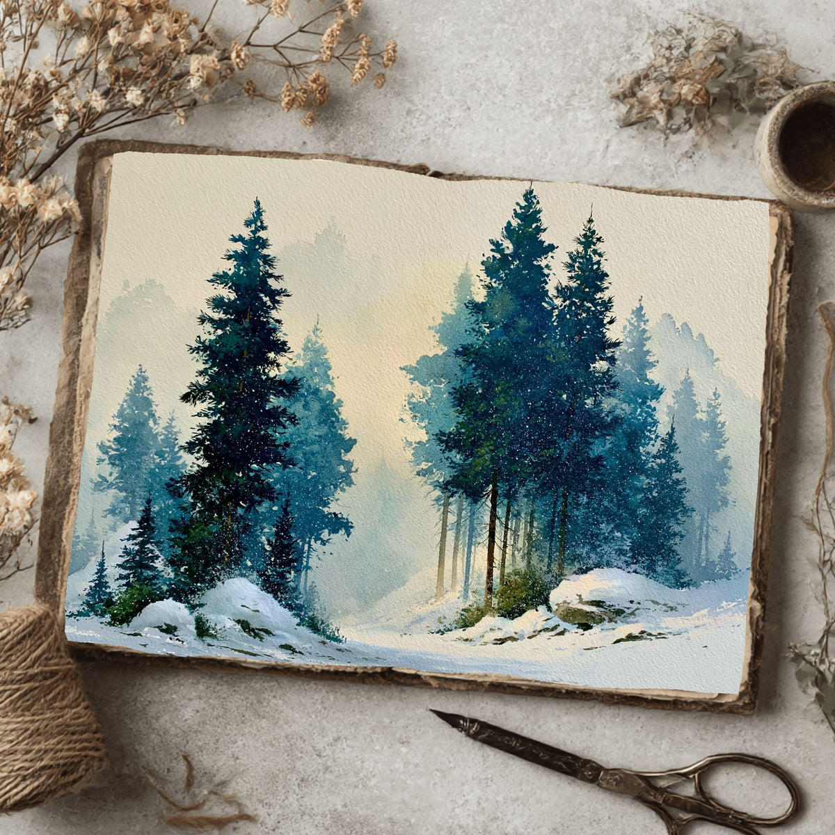 Fine Art Watercolor On Cotton Paper