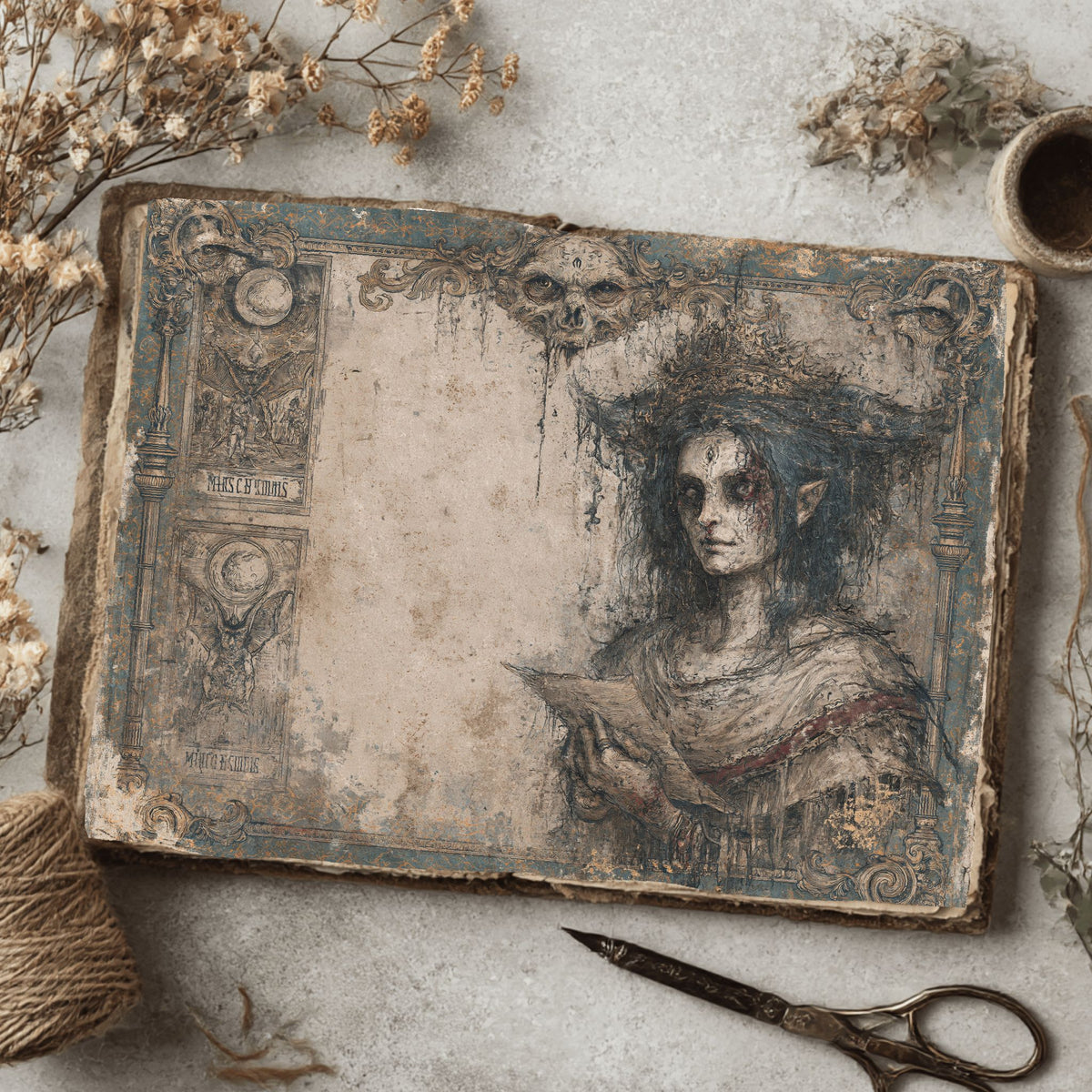 Gothic Tarot Journal Paper