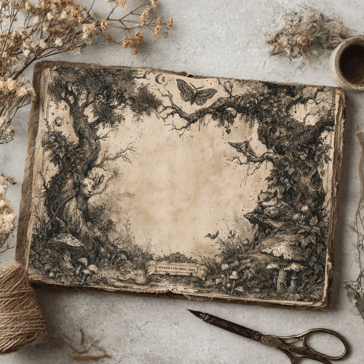 Magical Forest Parchment