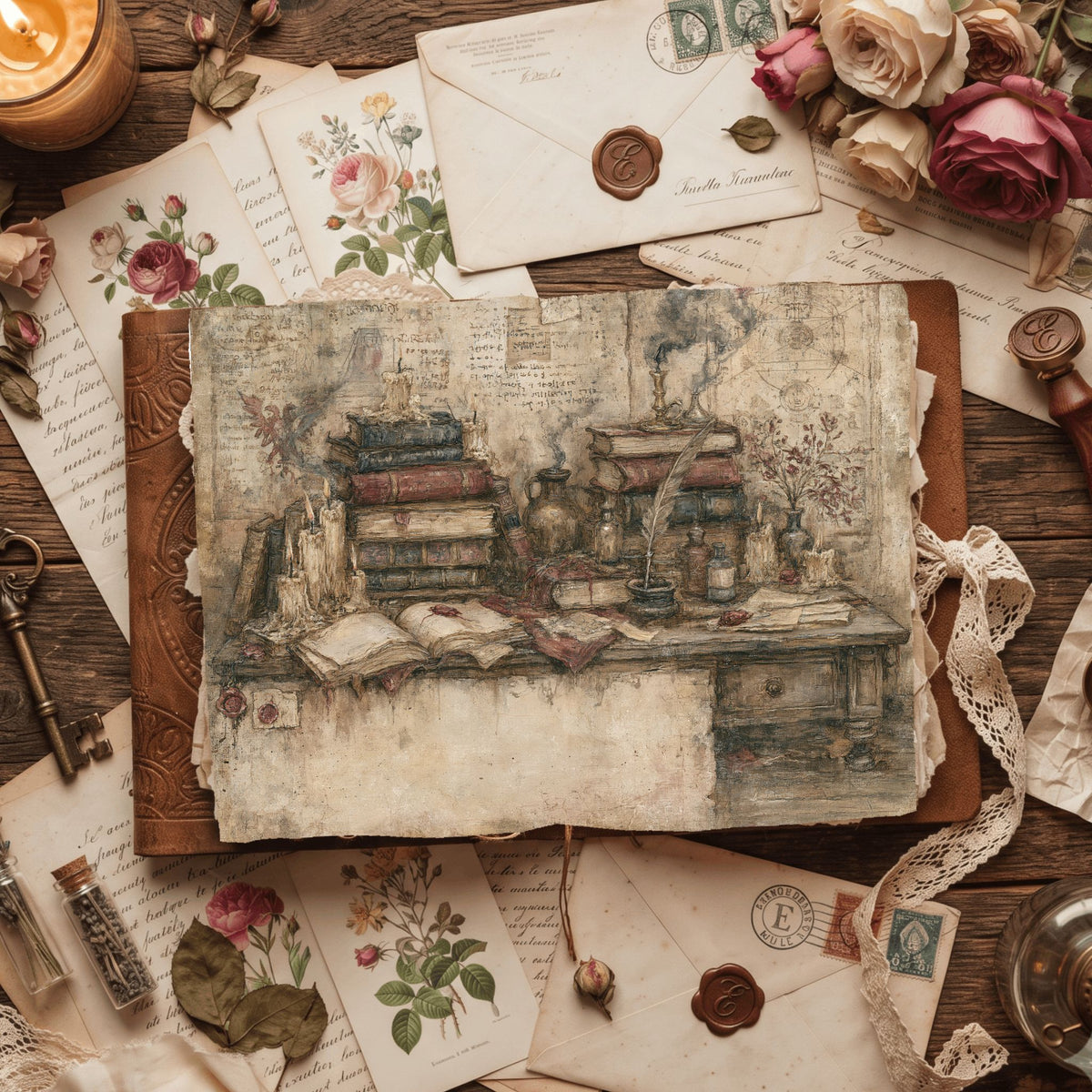 Old Witch Library Stationery