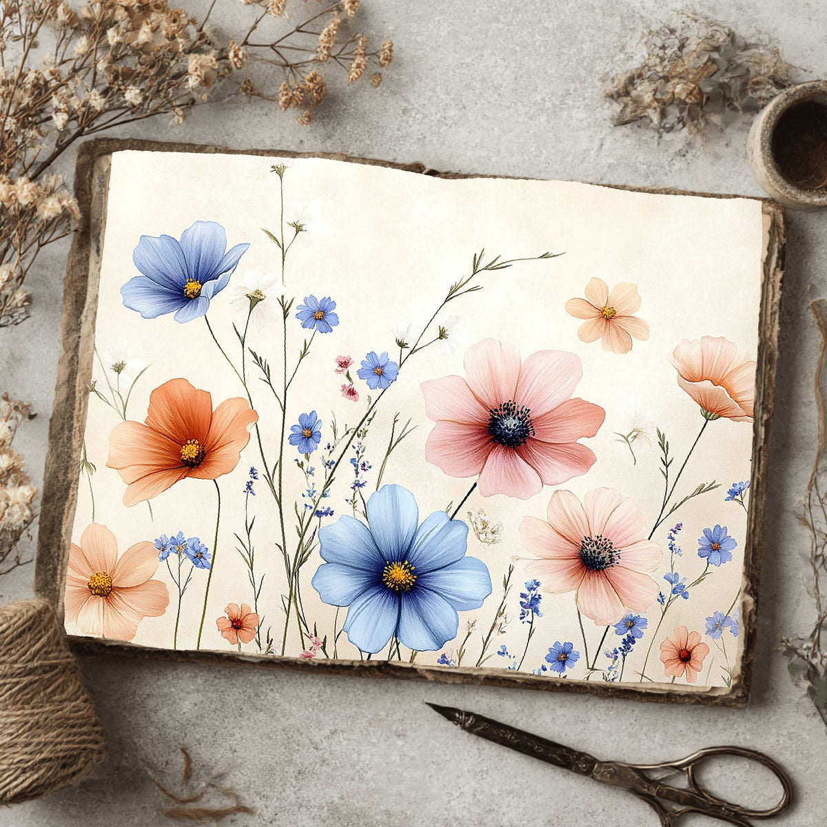 Pastel Wildflower Whispers Paper