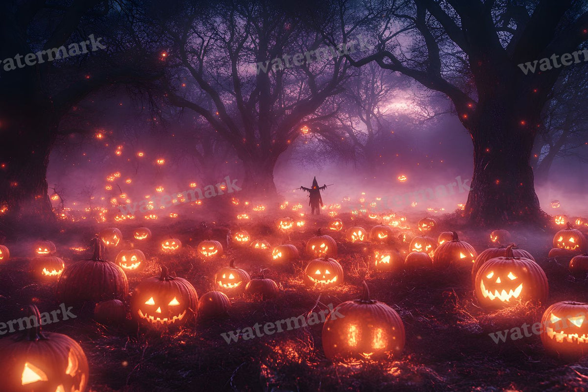 Pumpkin Field Curse Backdrop Images