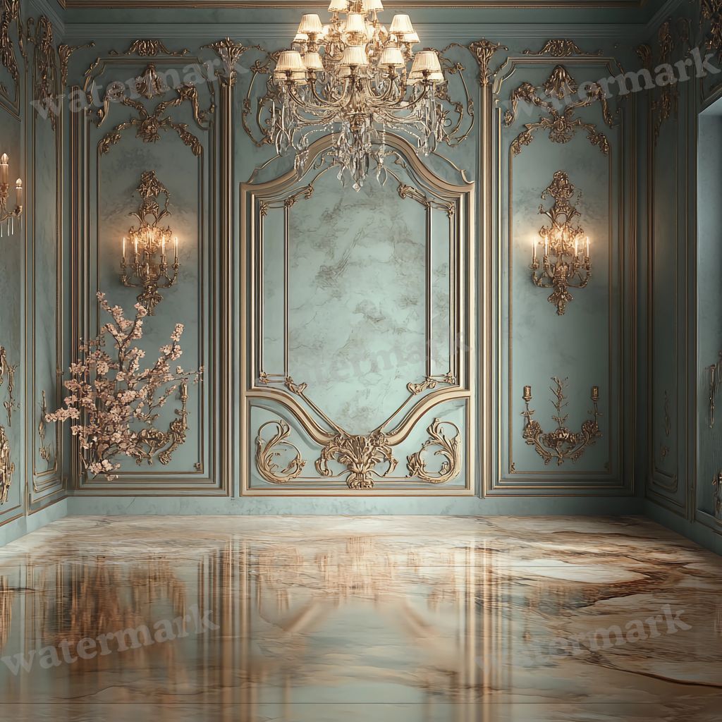 Regal Room digital photo backdrop for photo editing, preview 9